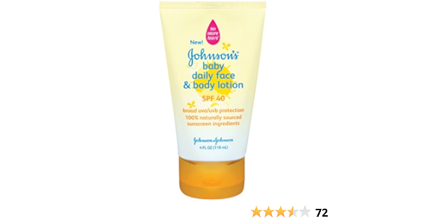 daily baby lotion with sunscreen
