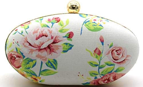 Tooba Handicraft Party Wear Hand Embroidered Box Clutch Bag Purse For Bridal, Casual, Party, Wedding