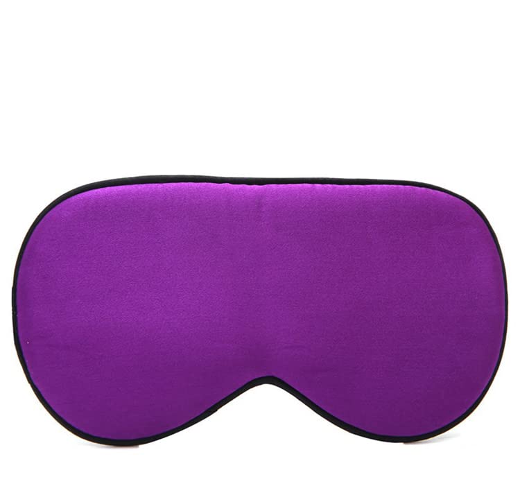HABAC STUDIO 100% Silk Sleep Mask Blindfold Silk Eye Mask Over Sized Total Black Out Eye Mask for Sleeping Mask Single Flat Adjustable Strap Sleep Aid Mulberry Silk Grade 6A. Silk Filled Eye Mask.
