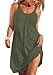 Cami-Sunny Women Summer Casual Relaxed Strappy Sleeveless Beach Short Mini Dress, S, Apricot