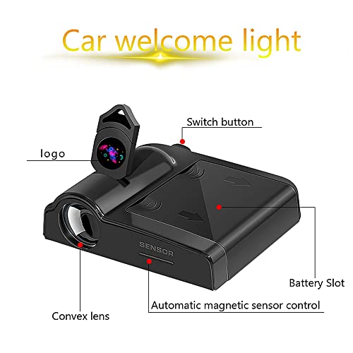 Space Man Car Door Projector Logo Light, Astronaut Rocket Car Door Neon Light Accessory