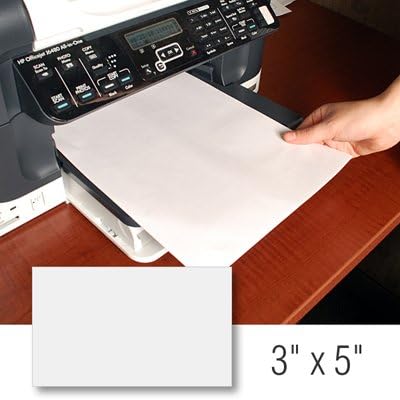 Frig-ID Laser Sheets, Low Temp Adhesive, 3"x 5" Labels, 25 Sheets / Pack, 8.5" x 11"