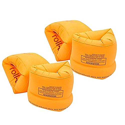 4PC Inflatable Swim Arm Bands Water Swimming Arm Floats Sleeves Kid Adult