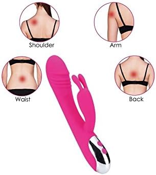Cordless Wand Massager Rechargeable with 7 Patterns Vibrating Waterproof Handheld Electric Massager for Shoulder Neck Back Body Pain &amp; Muscle Knots Release