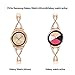 V-MORO Bangle Compatible with Galaxy Watch 42mm Bands/Active 44mm 40mm/Samsung Galaxy Watch 3 41mm Band Rose Gold Women 20mm Bling Metal Stainless Steel Replacement for Samsung Galaxy Watch 42mm