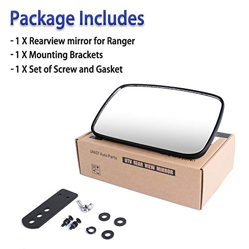 Ranger Rear View Mirror, UNIGT Center Convex Rearview Mirrors
