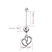 richbest 3Pcs Cute Little Feet Style Pregnancy Belly Button Ring