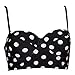 Dellukee Women's Retro Halter Bikini Top Swimsuit Top Underwired Tankini