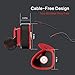 True Wireless Bluetooth Earbuds Stereo Earphones Dual In-ear Noise Isolation Mini Sports Headset Headphones with Mic (Red)