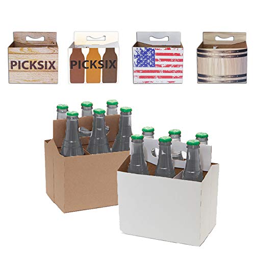 150ct Six Pack Beer Bottle Holder Variety Pack Sturdy Cardboard