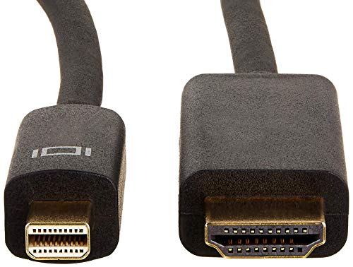 AmazonBasics Mini DisplayPort to HDMI Display Adapter Cable - 15 Feet