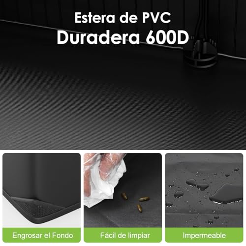 Habitat Jaula Casas Cerca para Cuyo Hamster Impermeable Lavable,Jaulas para Gatos con Puerta Interior Exterio para Conejito Tortuga Erizo Conejos Grande Amplio Expandible,120x60x40cm, 12 Paneles