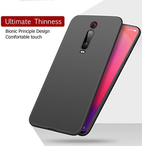 9M9 Compatible for Xiaomi Redmi K20/K20 Pro/Mi 9T/9T Pro case,Ultimate Thinness/Bionic Principle Design/Drop Shock/Comfortable Touch/Shock Absorption Protecting Mobile Phones(Black) (Black Case)