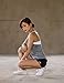 Helisopus Womens Stretch Solid Athletic Shorts Cross Side Tie Dance Yoga Shorts