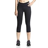 Baleaf Women's Yoga Capri Pants Workout Running Legging Inner Pocket