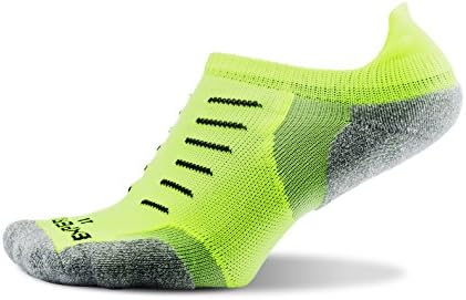 Thorlos Experia Thin Padded No Show Tab Sock Yellow S