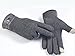 FAPIZI Winter Mens Full Finger Smartphone Touch Screen Cashmere Gloves Mittens (Gray)
