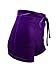 TOB Women's Casual Soft High Waist Drawstring Velvet Shorts Clubwear ,Purple,Small