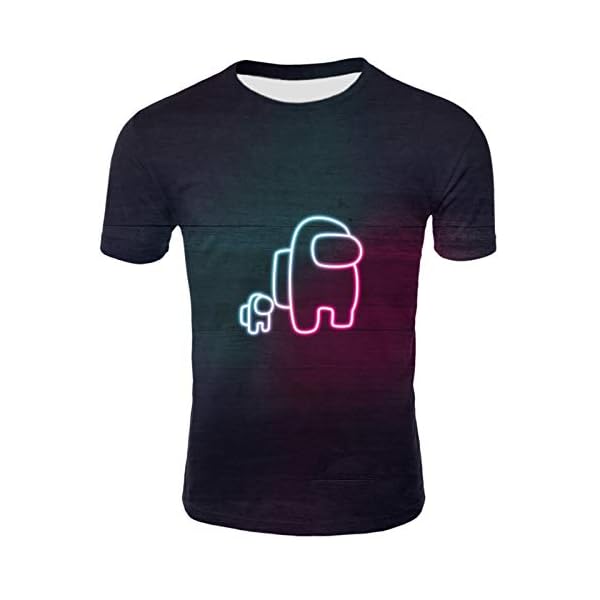 KAULATY Man's Funny Game T-Shir Impostor T-Shirt Sweatshirt 3D Printing Fashion T-Shirt Summer Leisure time Tee Shirt