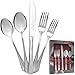 20 Piece 18/10 Stainless Steel Silverware Set - Multipurpose Flatware Utensils for Party, Wedding, Restaurant, Home Dining, Elegant Mirror Finish - Durable, Dishwasher Safe - Service for 4 - by Swiffe