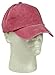 Blank Hat Pigment Dyed Washed Cotton Ball Cap in Red