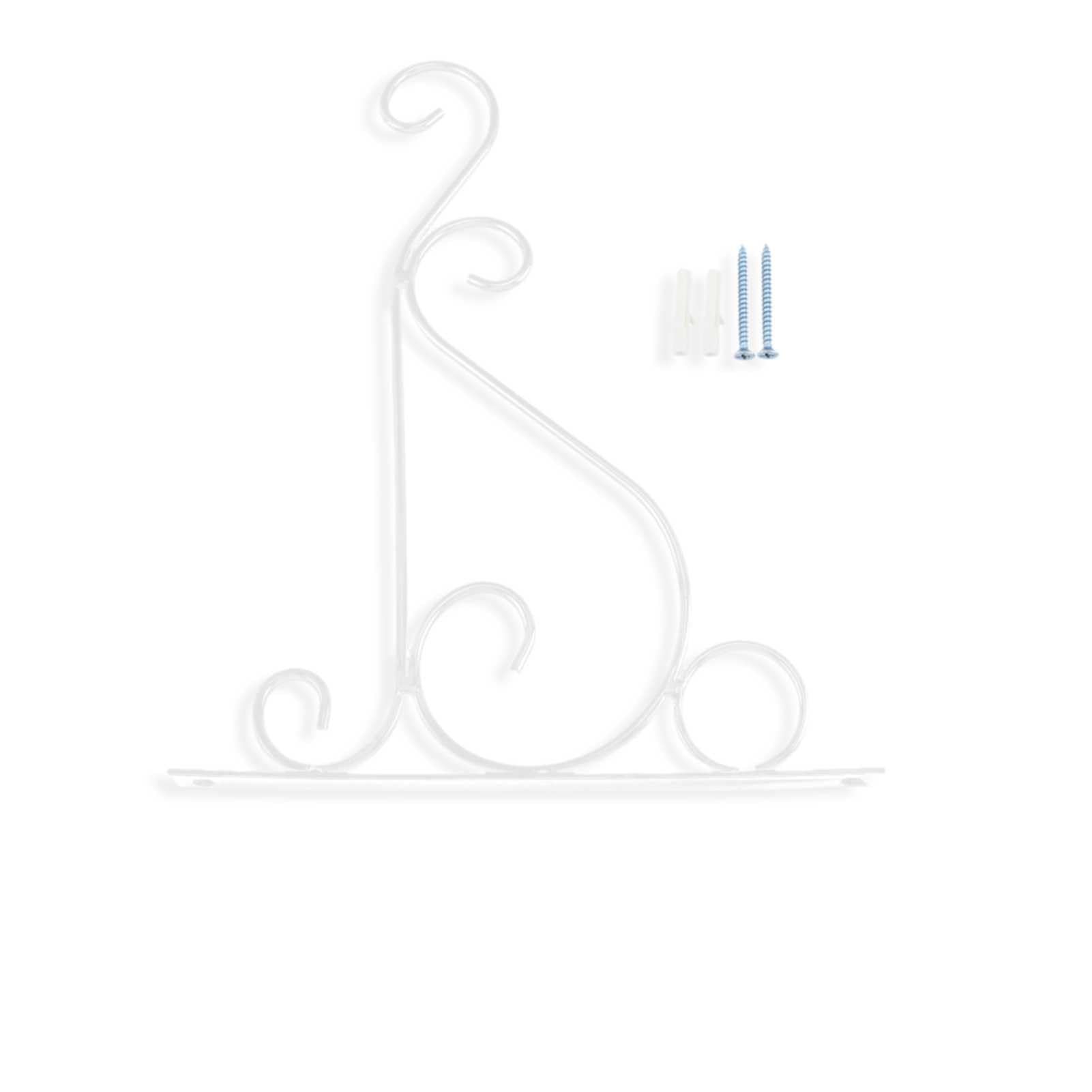 HERCHR Hanging Basket Bracket,Wall Hanging Brackets Hooks,Hanging Plants Bracket with Screws,Metal Garden Brackets for Wall or Fence,Garden Hanging Plants Bracket for Plant Lanterns Bird Feeders