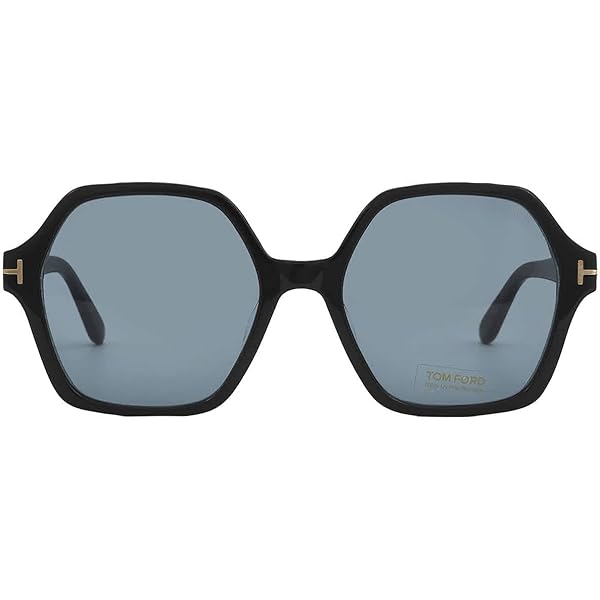 Tom Ford Oval Sunglasses TF438 Angela 01F Black/Gold/Havana FT0438