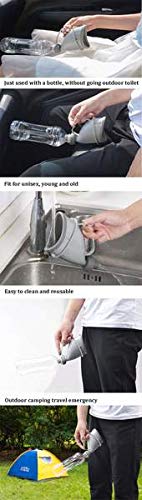 Yougoo Lightweight Urinal Device Portable Mini Outdoor Camping Travel Toilet Car Handle Urine Bottle Urinal Funnel Tube for Man,Women,Children