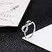 SOMEN TUNGSTEN 925 Sterling Silver Ring Infinity Knot Rings Eternity Wedding Band Size 5.5
