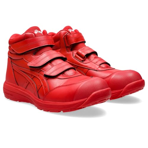 [アシックス] ワーキング 安全靴/作業靴 ウィンジョブ CP312 JSAA A種先芯 ベルト 人工皮革 ハイカット 3E ユニセックス大人 クラシックレッド/クラシックレッド 23.0 cm 3E