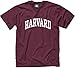 Barnesmith Harvard University Crimson Short Sleeve Adult Unisex T-Shirt, Classic, Crimson, Large