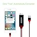 Lightning to HDMI Adapter Cable, Hizek 8pin Lightning Digital AV to 3.3ft HDMI 1080P Cable iphone7/7Plus/6s/6Plus/5/5s(Red)