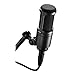 Audio-Technica AT2020 Cardioid Condenser Studio Microphone, Black (Renewed)