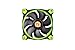 Thermaltake Riing 12 Series High Static Pressure 120mm Circular LED Ring Case/Radiator Fan with Anti-Vibration Mounting System Cooling CL-F038-PL12GR-A Green