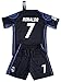 Real Madrid 2016-2017 Ronaldo #7 Youths 3rd Soccer Jersey Set (7-8 years old)