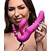 Strap U Regal Rider Vibrating Silicone Strapless Strap On Triple G Dildo
