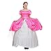 Angelaicos Womens Princess Dress Lolita Layered Party Costume Ball Gown (M, Pink)