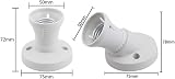 QYEW E27 Light Bulb Holder Lamp Base Wall Adapter Ceiling Socket Converter view 3