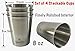 Qualita Premium Set of 4 Stainless Steel Kids Cups Toddler Tough Baby Safe BPA Free 8oz