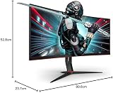 AOC CU34G2X 34 inch WQHD Curved 144Hz Gaming Monitor 3440x1440 VA AMD FreeSync view 10