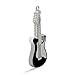 CHUYI Funny and Novelty Metal Guitar Shape 8GB USB 2.0 Flash Drive Jump Drive Waterproof Pen Drive Memory Stick Data Storage Thumb Drive U Disk Gift (Black and White)