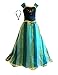 FROZEN ANNA CORONATION Dress Costume set (5 Years, Green)