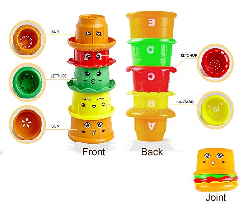 House Ur Home Baby Bath Toy -Waterfall Water Station with 5 Stackable Cups by Enhance Your Baby’s Thinking Ability and Creativity Great Toy for Boys - Girls-Toddlers - Thumbnail 3