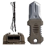 ULKEME  Webbing Buckle Self Defence Multifunction outdoor survival tool EDC Mini Stainless Steel Pocket Knife Muddy