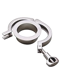 Dernord   Abrazadera tri clip de acero inoxidable (abrazadera de trébol de trébol) + 2 tubos de acero inoxidable SUS304 + junta PTFE
