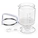 Life Basis 4L Glass Collection Bottle for Water Distiller 1 Gallon Water Carafe High Temperature Resistance High Strength and High Hardness
