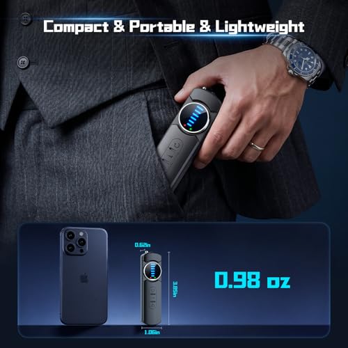 Kiangvest 7-in-1 Hidden Camera Detectors, AI Chip Anti-Spy Camera Finder, GPS Tracker & Bug Detector, Portable RF Signal Scanner for Hotel, Dressing Room, Bathrooms, Cars & Travel Security (Black)