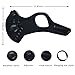 anqier Dust Mask,Newest Activated Carbon Dust Proof Pollution Respirator Fack Mask for Exhaust Gas Anti Pollen Allergy PM2.5 Running Cycling Outdoor Activities