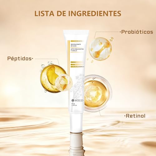 WEUD Contorno de Ojos con Retinal, Péptidos y Probióticos, Crema Ojos Hidratante para Bolsas, Líneas Finas, Ojeras y Arrugas, Cuidado de La Piel Coreano, Eye Cream Coreano para Todo Tipo de Piel (2 Contorno de Ojos)