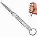 Pocket Keychain Knife, Kubaton Knife Self Defense Knife Outdoor Tactical Knife for Girl Men & Women (Silver)